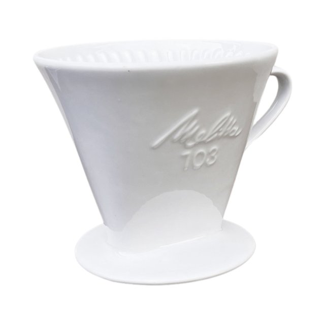 Porcelanowy drip/filtr do kawy, Melitta 103, Niemcy, lata 70.