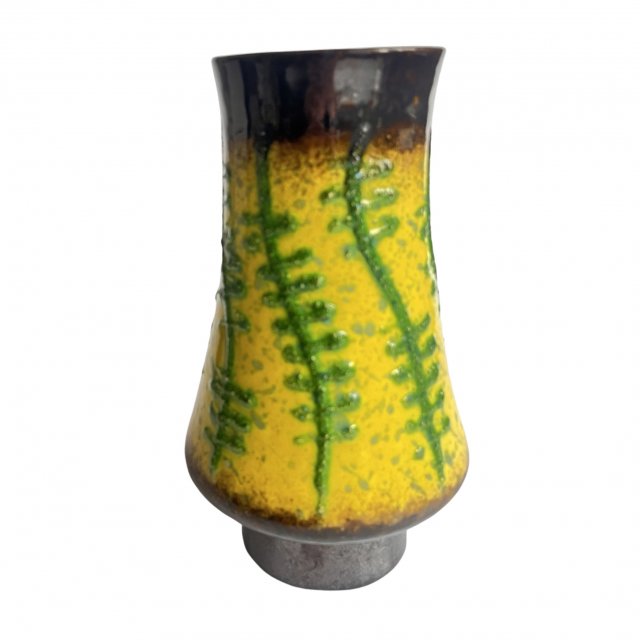 Wazon ceramiczny fat lava Strehla Keramik, Niemcy lata 60.