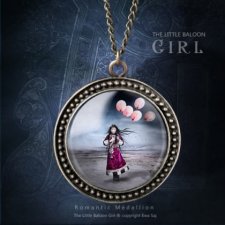Dziewczynka z Balonami, romantyczny medalion