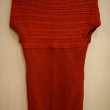 sweter MANGO rudy rdzawy