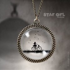 Star Girl Classic Rower , romantyczny medalion