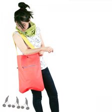 ::: SHOPPING BAG bright ORANGE:::