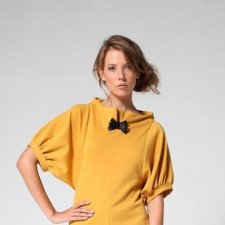 Yellow and black blouse 38