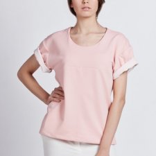 Boxy blouse with others sleeved