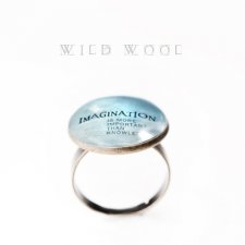Złote Myśli - Blue Imagination - pierścionek