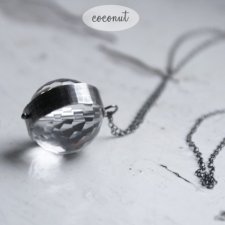 Kryształ w srebrze - wisior