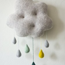 In all weathers - puffy cloud / mint & gold