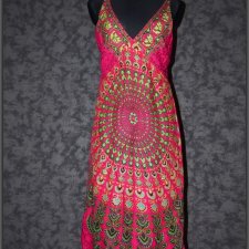 Banjara - mandala sukienka one size sztuczny jedwab