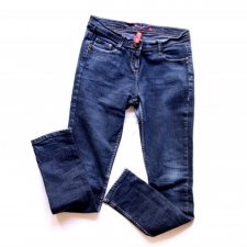 jeansy granatowe