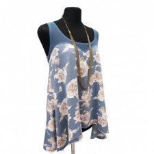 Blue Roses Top