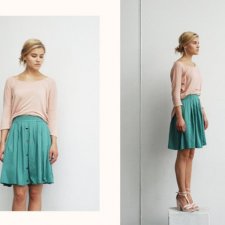 Vintage celadon skirt!