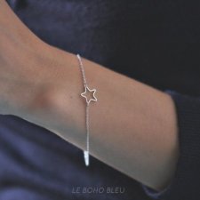Rhodium Plated Star Bracelet