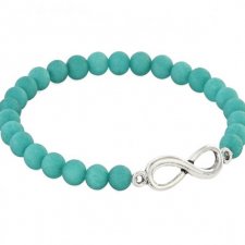 SIMPLY CHARM - TURQUOISE JADE WITH INFINITY.