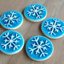 Ceramiczne śnieżynki na magnes