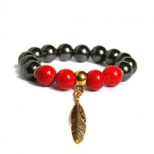 NEW! graphite, red & gold II