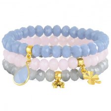 Simply Charm-Crystal-pink, levender, grey.
