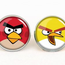 Angry Birds - kolczyki sztyfty - Egginegg