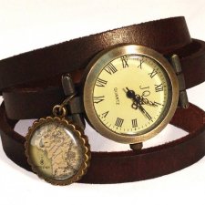 Middle Earth - zegarek / bransoletka na skórzanym pasku - Egginegg
