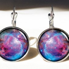Nebula - duże kolczyki wiszące - Egginegg