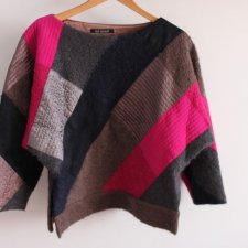 Sweter patchwork made in West Germany
