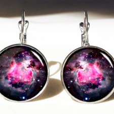 Nebula - duże kolczyki wiszące - Egginegg