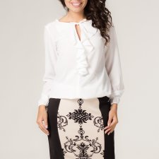 Elegancka bluzka z żabotem Karina-1