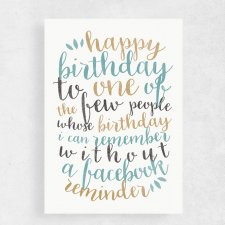Kartka urodzinowa | A5 | Happy birthday to (..)