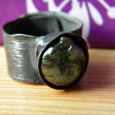 Roman Ancient Ring ;) zielona perła