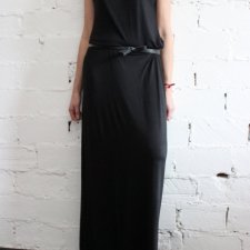 Czarna długa sukienka firmy Oasis rozmiar 38/M