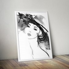 Plakat Kobieta w kapeluszu