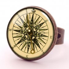 Kompas -  pierścionek regulowany - Egginegg