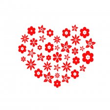 Obraz kwadratowy na Walentynki Serce