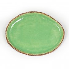 zielony talerzyk, mały talerz