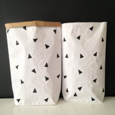 Worek papierowy  torba papierowa trójkąty  - 70 cm