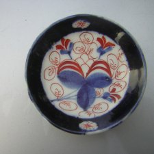 recznie malowany orientalny niewielki talerzyk podstawek