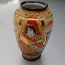 sztuka japońska  Oryginał  ręcznie malowany   porcelanowy wazon