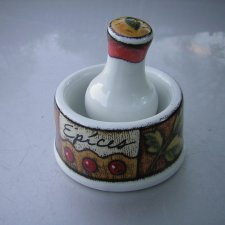 spices porcelanowy niewielki Moździerz do przypraw