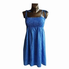 H&M Niebieska Sukienka Tunika Bawełna L XL