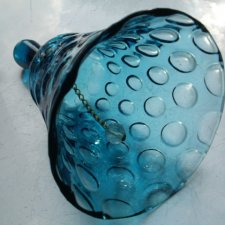 arcy ciekawy duży kryształowo szklany dzwonek dźwięczny ozdobny dekoracyjny