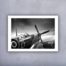 Plakat 100x70 cm FOTO - Samoloty czarno-biały_02