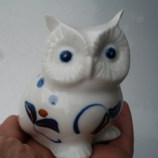 librasco japan kolekcjonerska porcelanowa ręcznie malowana szlachetnie wykonana figurka sowa