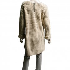 Reserved długi ciepły sweter sukienka 40