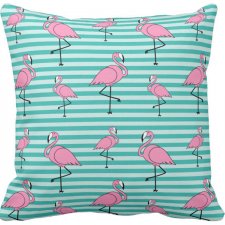 Poszewka na poduszkę dziecięca kolorowe flamingi 3051