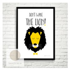 Plakat "Don't wake the lion" A3