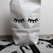 Worek papierowy  torba papierowa zamknięte oczy - 60 cm