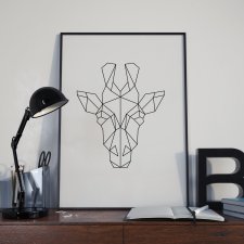 Plakat Żyrafa Origami