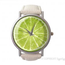 Limonka - zegarek z dużą tarczką - Egginegg