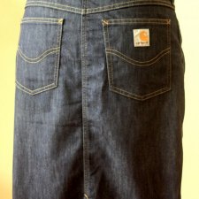 CARHARTT WESTERN pencil jeans skirt