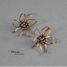 Copper flower - kolczyki