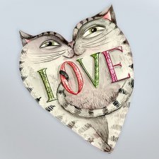 Walentynkot - kocia ilustrowana kartka